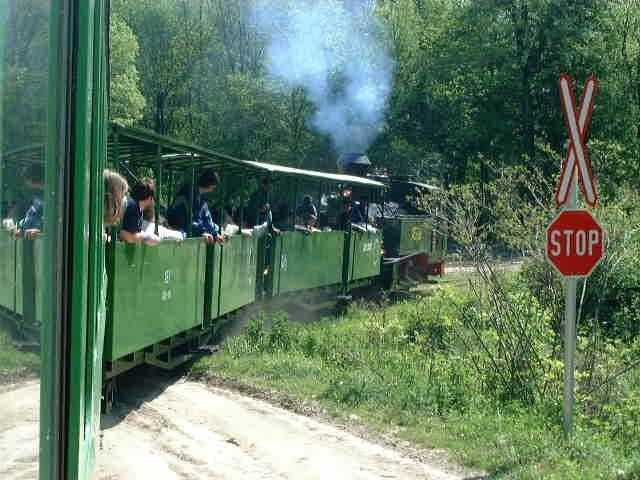 A nosztalgiavonat elindul Gemenci-delta megállóhelyről Pörbölyre. 2001 nyara
